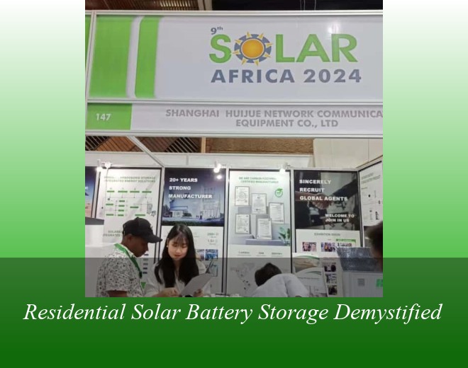 Residential Solar Battery Storage Demystified
