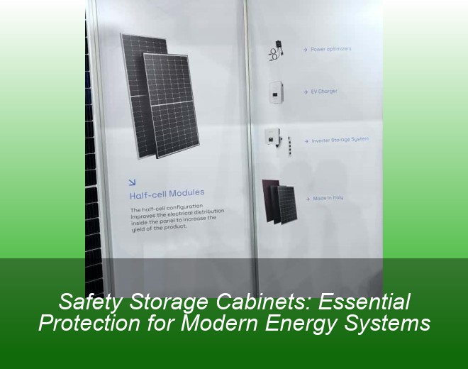 Safety Storage Cabinets: Essential Protection for Modern Energy Systems