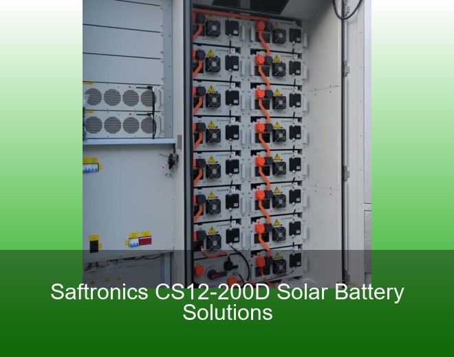 Saftronics CS12-200D Solar Battery Solutions