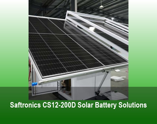 Saftronics CS12-200D Solar Battery Solutions