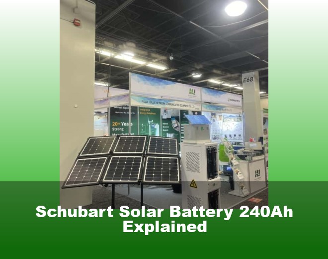 Schubart Solar Battery 240Ah Explained