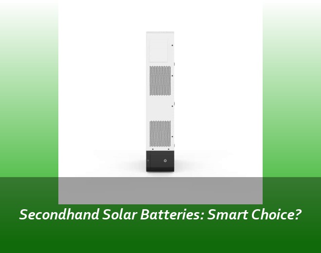 Secondhand Solar Batteries: Smart Choice?