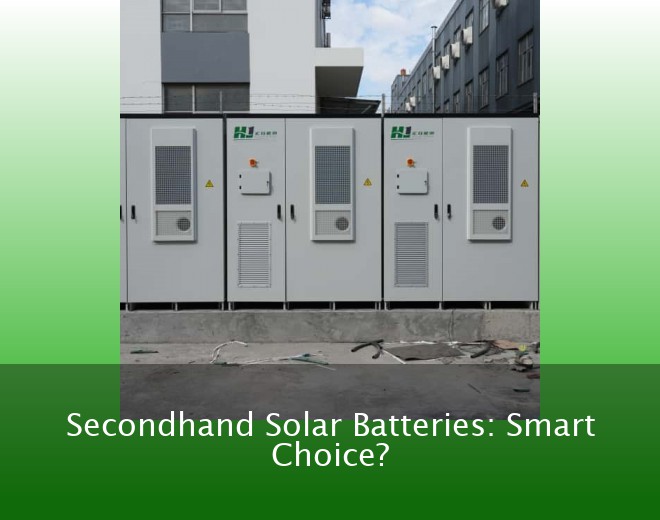 Secondhand Solar Batteries: Smart Choice?