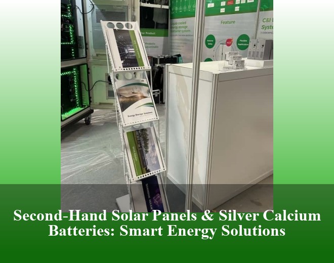 Second-Hand Solar Panels & Silver Calcium Batteries: Smart Energy Solutions