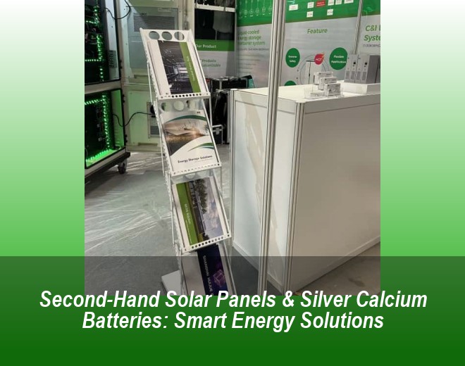 Second-Hand Solar Panels & Silver Calcium Batteries: Smart Energy Solutions