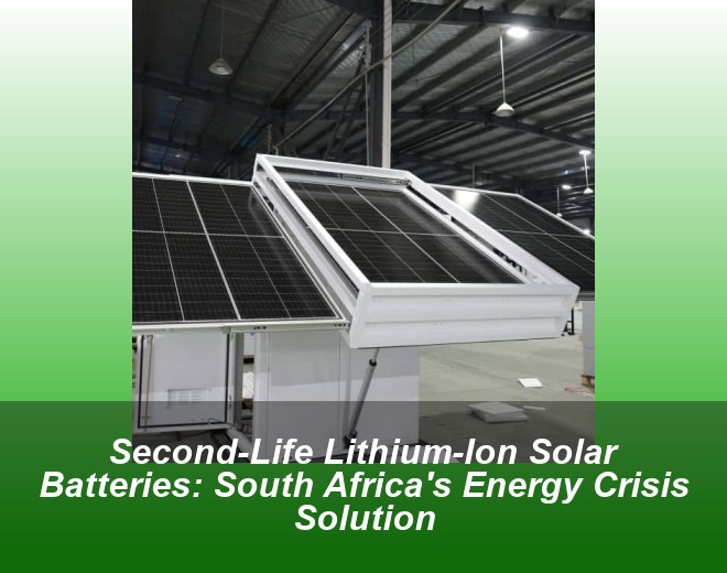 Second-Life Lithium-Ion Solar Batteries: South Africa's Energy Crisis Solution