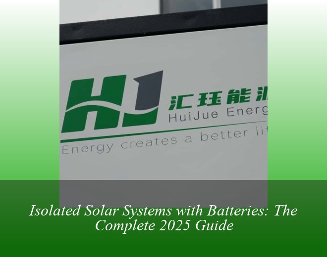 Isolated Solar Systems with Batteries: The Complete 2025 Guide