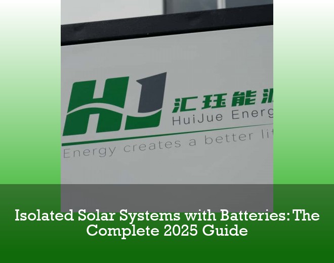 Isolated Solar Systems with Batteries: The Complete 2025 Guide