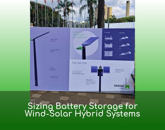 Sizing Battery Storage for Wind-Solar Hybrid Systems