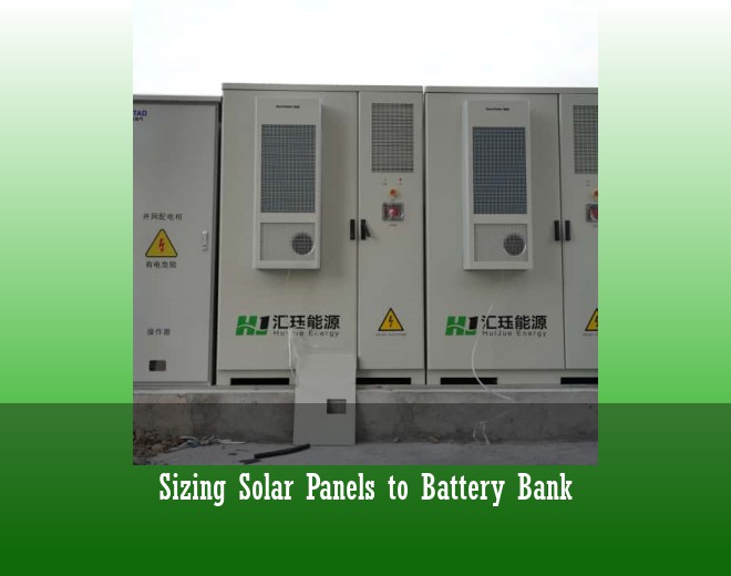 Sizing Solar Panels to Battery Bank