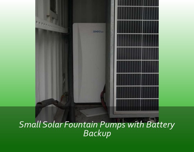 Small Solar Fountain Pumps with Battery Backup