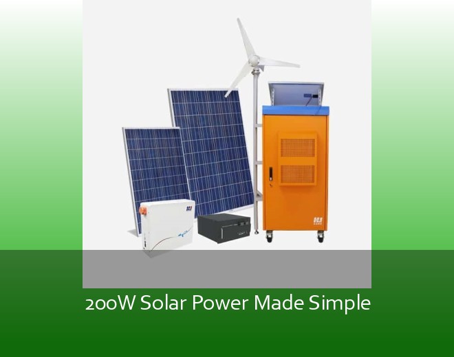 200W Solar Power Made Simple