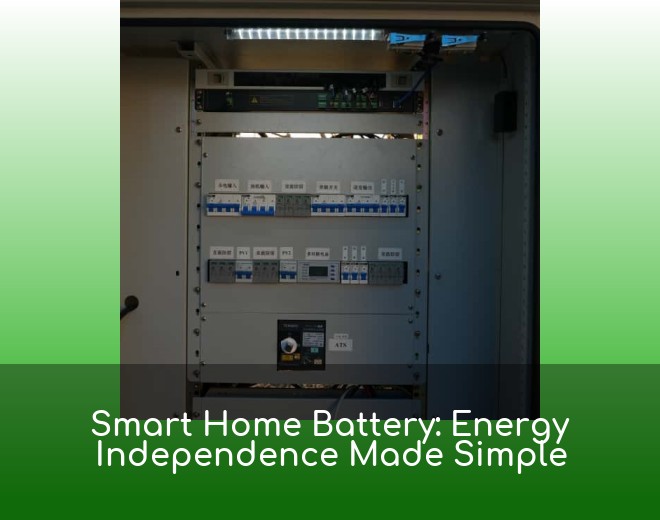 Smart Home Battery: Energy Independence Made Simple