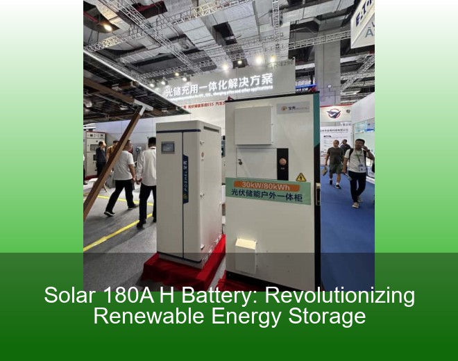 Solar 180A H Battery: Revolutionizing Renewable Energy Storage