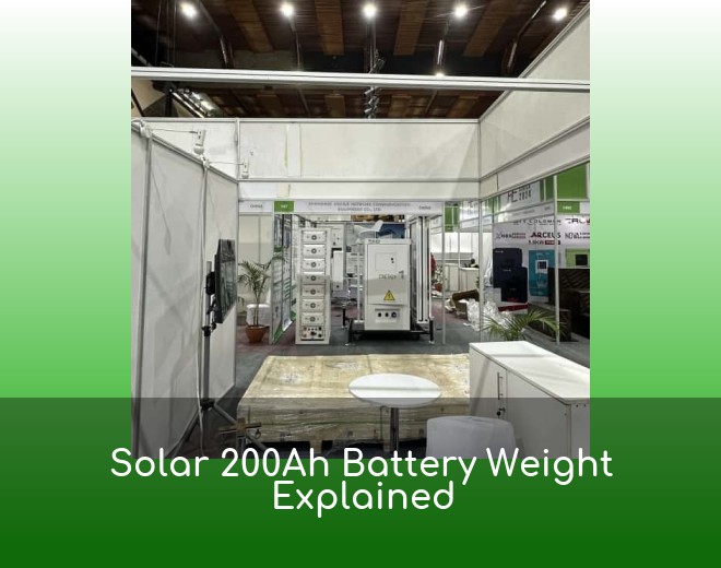Solar 200Ah Battery Weight Explained