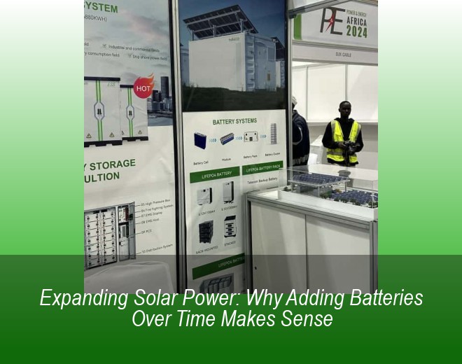 Expanding Solar Power: Why Adding Batteries Over Time Makes Sense