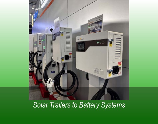 Solar Trailers to Battery Systems