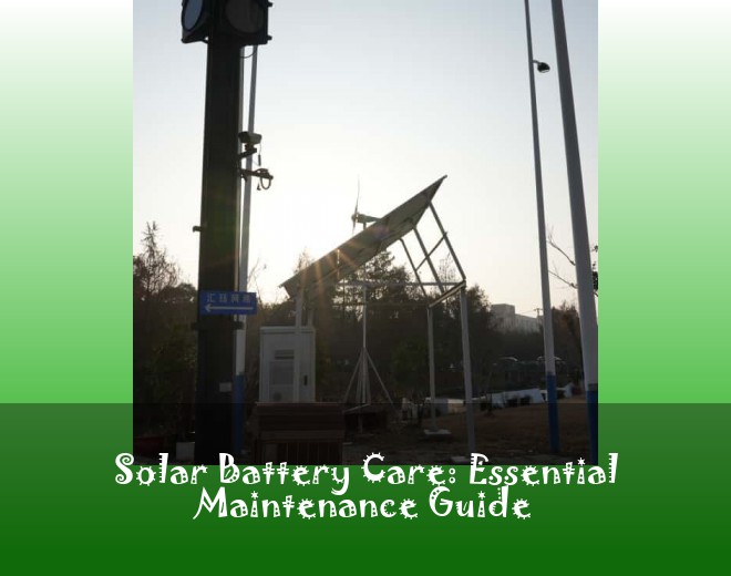 Solar Battery Care: Essential Maintenance Guide