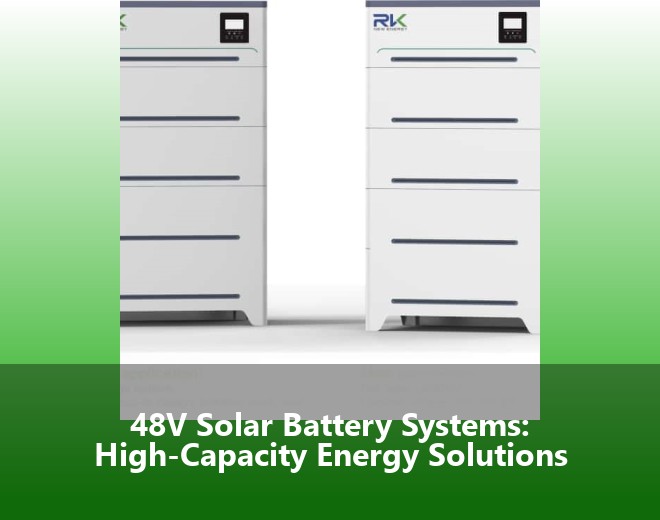 48V Solar Battery Systems: High-Capacity Energy Solutions