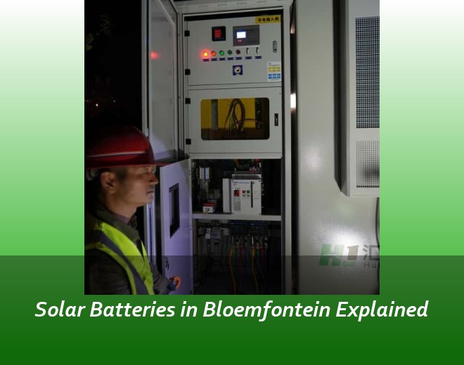 Solar Batteries in Bloemfontein Explained