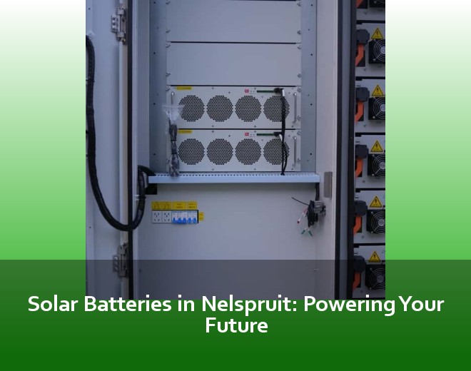 Solar Batteries in Nelspruit: Powering Your Future