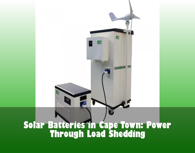 Solar Batteries in Cape Town: Power Through Load Shedding