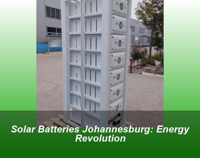Solar Batteries Johannesburg: Energy Revolution