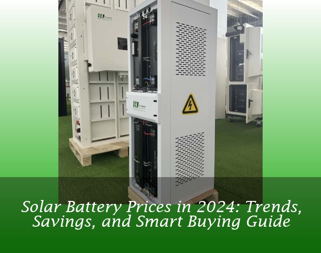 Solar Battery Prices in 2024: Trends, Savings, and Smart Buying Guide