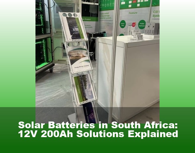 Solar Batteries in South Africa: 12V 200Ah Solutions Explained