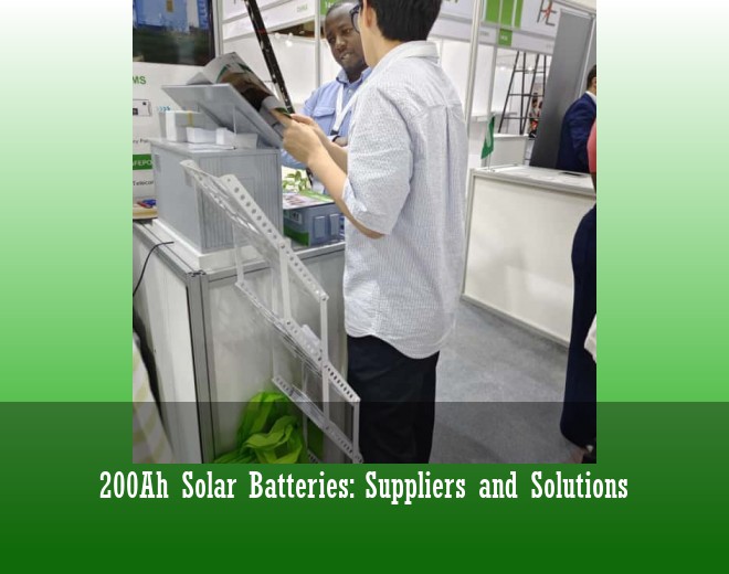 200Ah Solar Batteries: Suppliers and Solutions