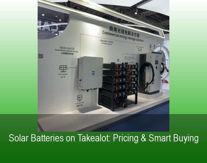 Solar Batteries on Takealot: Pricing & Smart Buying