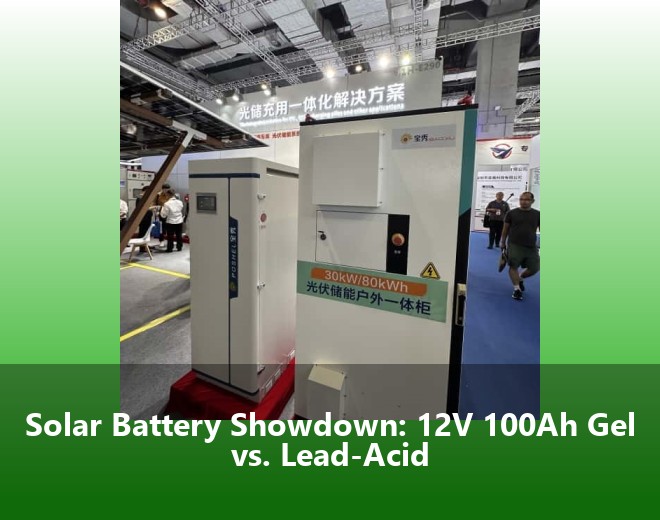 Solar Battery Showdown: 12V 100Ah Gel vs. Lead-Acid