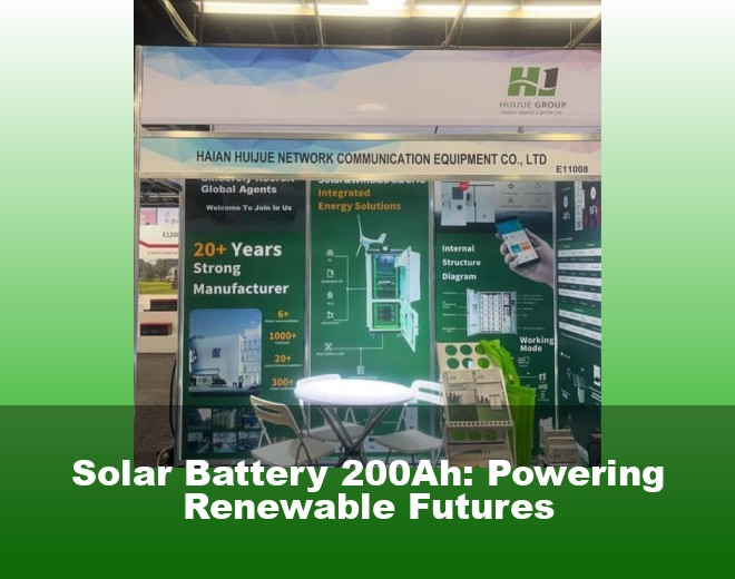 Solar Battery 200Ah: Powering Renewable Futures