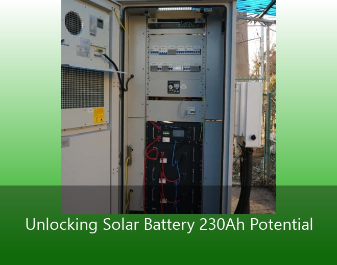 Unlocking Solar Battery 230Ah Potential