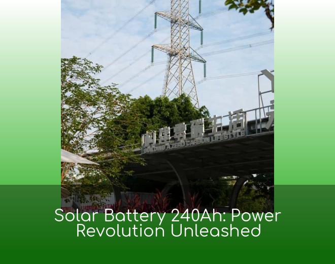 Solar Battery 240Ah: Power Revolution Unleashed