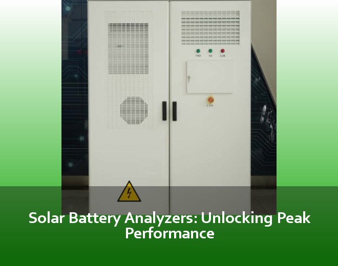 Solar Battery Analyzers: Unlocking Peak Performance