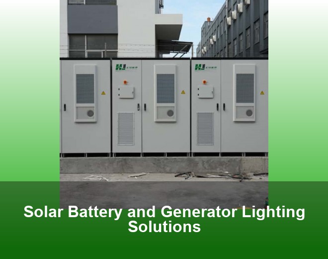 Solar Battery and Generator Lighting Solutions