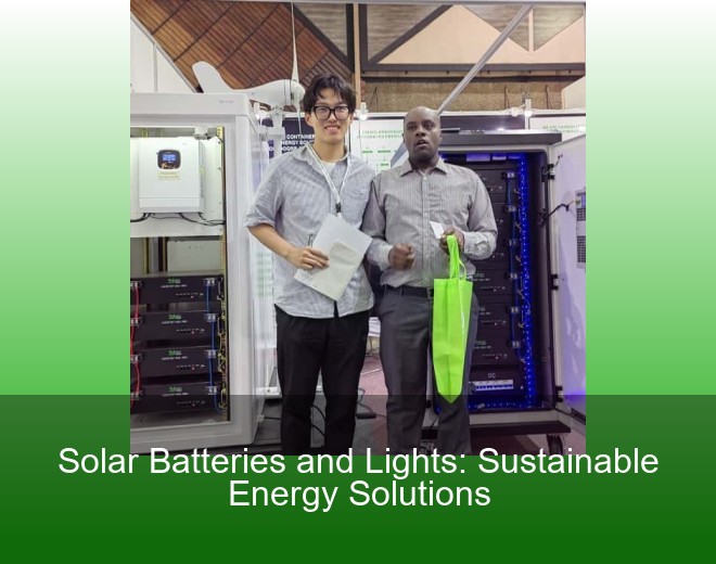 Solar Batteries and Lights: Sustainable Energy Solutions