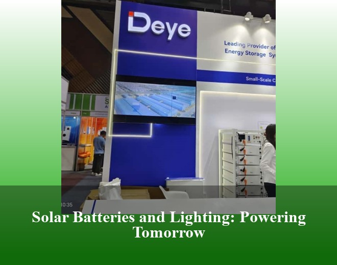 Solar Batteries and Lighting: Powering Tomorrow