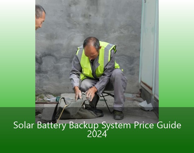 Solar Battery Backup System Price Guide 2024