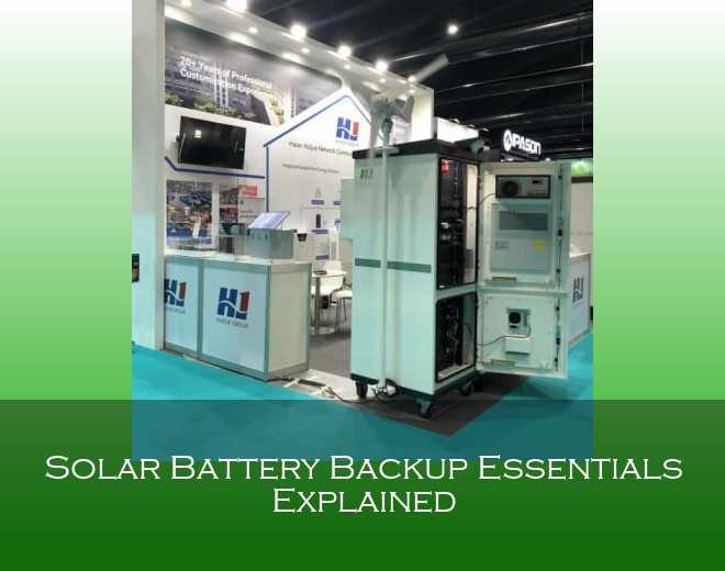 Solar Battery Backup Essentials Explained