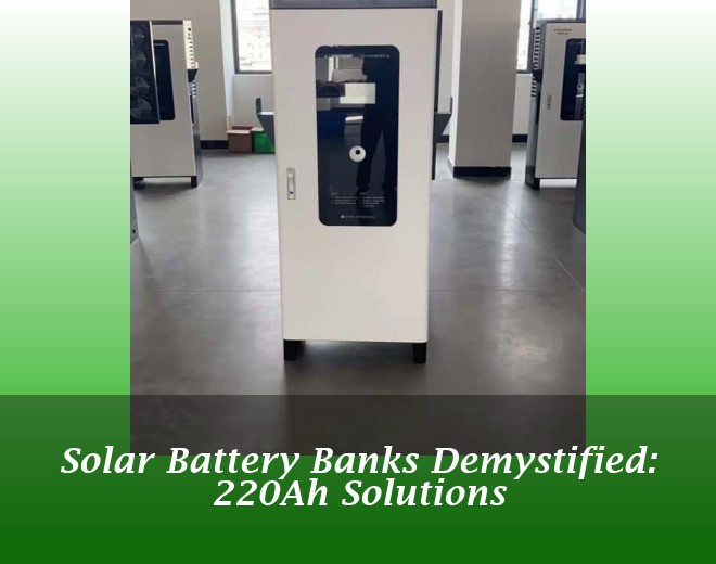 Solar Battery Banks Demystified: 220Ah Solutions
