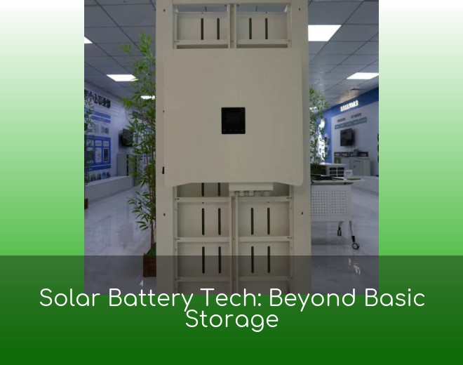Solar Battery Tech: Beyond Basic Storage