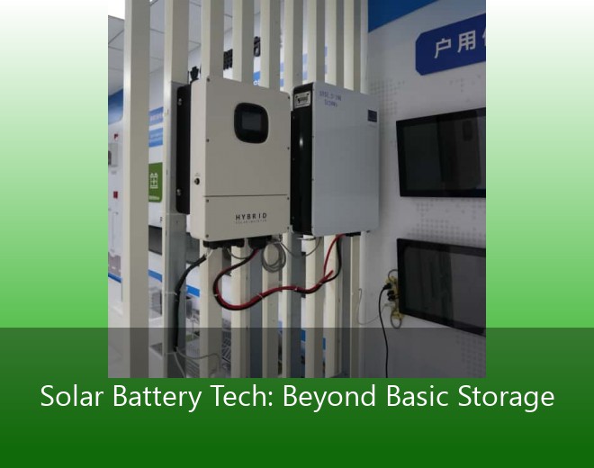 Solar Battery Tech: Beyond Basic Storage