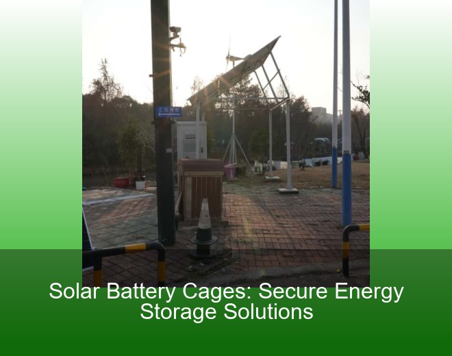 Solar Battery Cages: Secure Energy Storage Solutions
