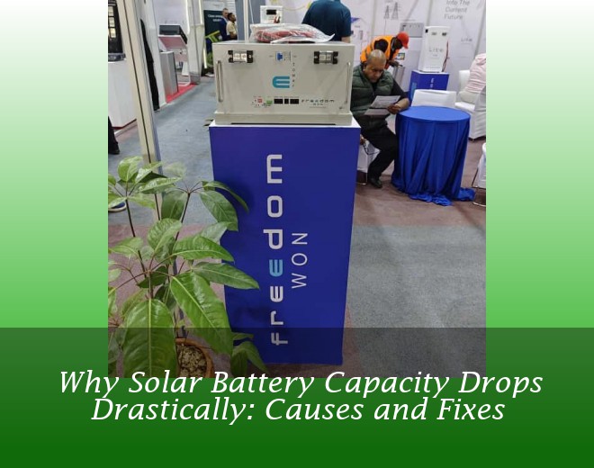 Why Solar Battery Capacity Drops Drastically: Causes and Fixes