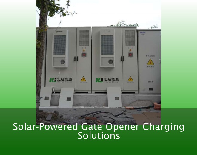 Solar-Powered Gate Opener Charging Solutions