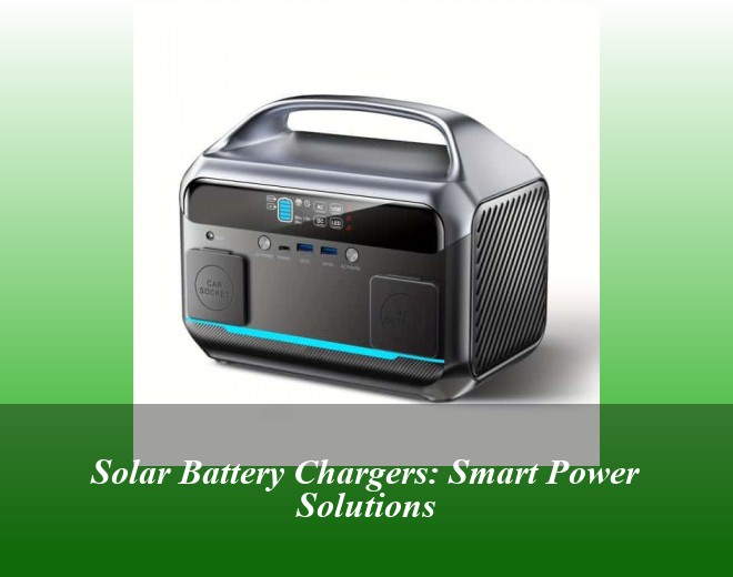 Solar Battery Chargers: Smart Power Solutions