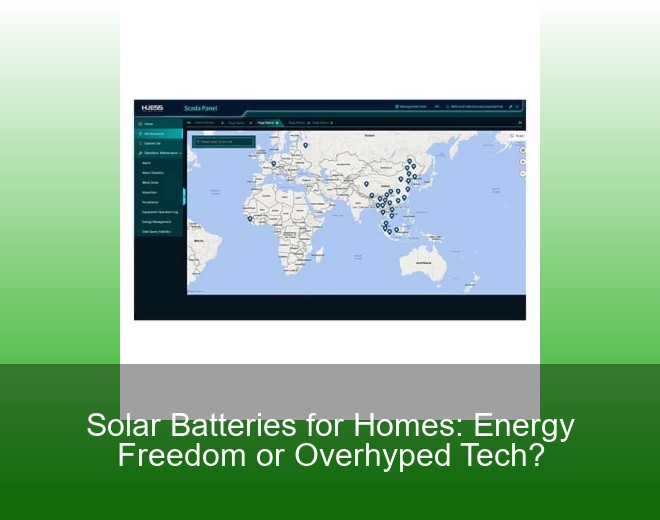 Solar Batteries for Homes: Energy Freedom or Overhyped Tech?