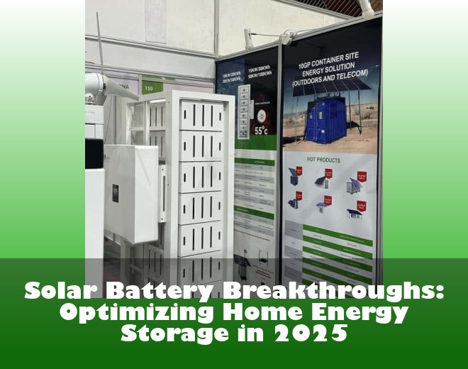 Solar Battery Breakthroughs: Optimizing Home Energy Storage in 2025
